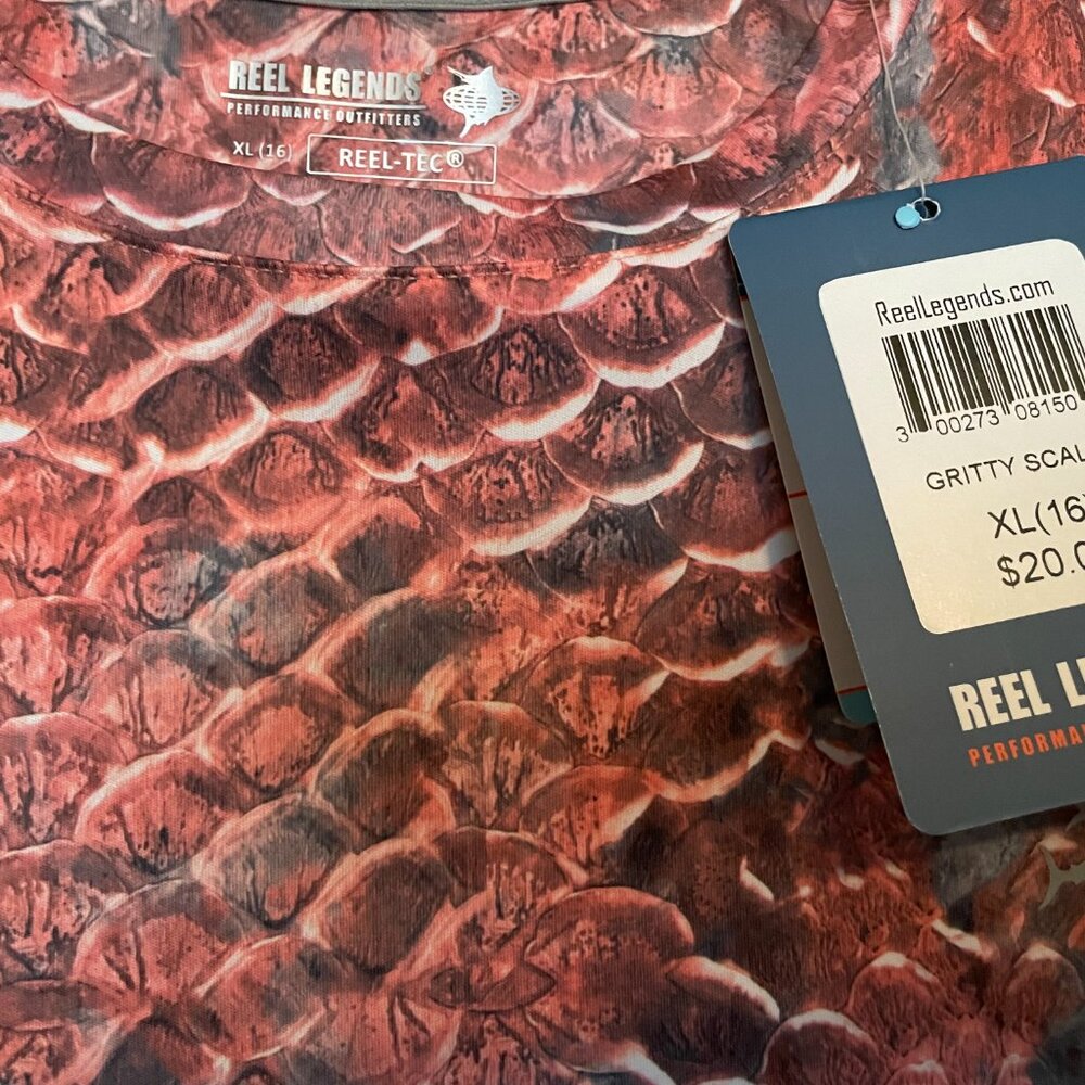 Reel Legends, Big Boys, XL(16) Gritty Scales, Long Sleeve Reel Tec Shirt - Picture 5 of 9